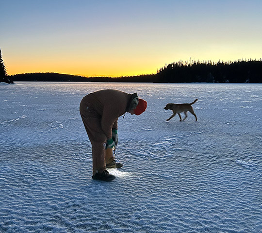 Pêche sur la glace Saguenay-Lac-Saint-Jean Lac Itomamo